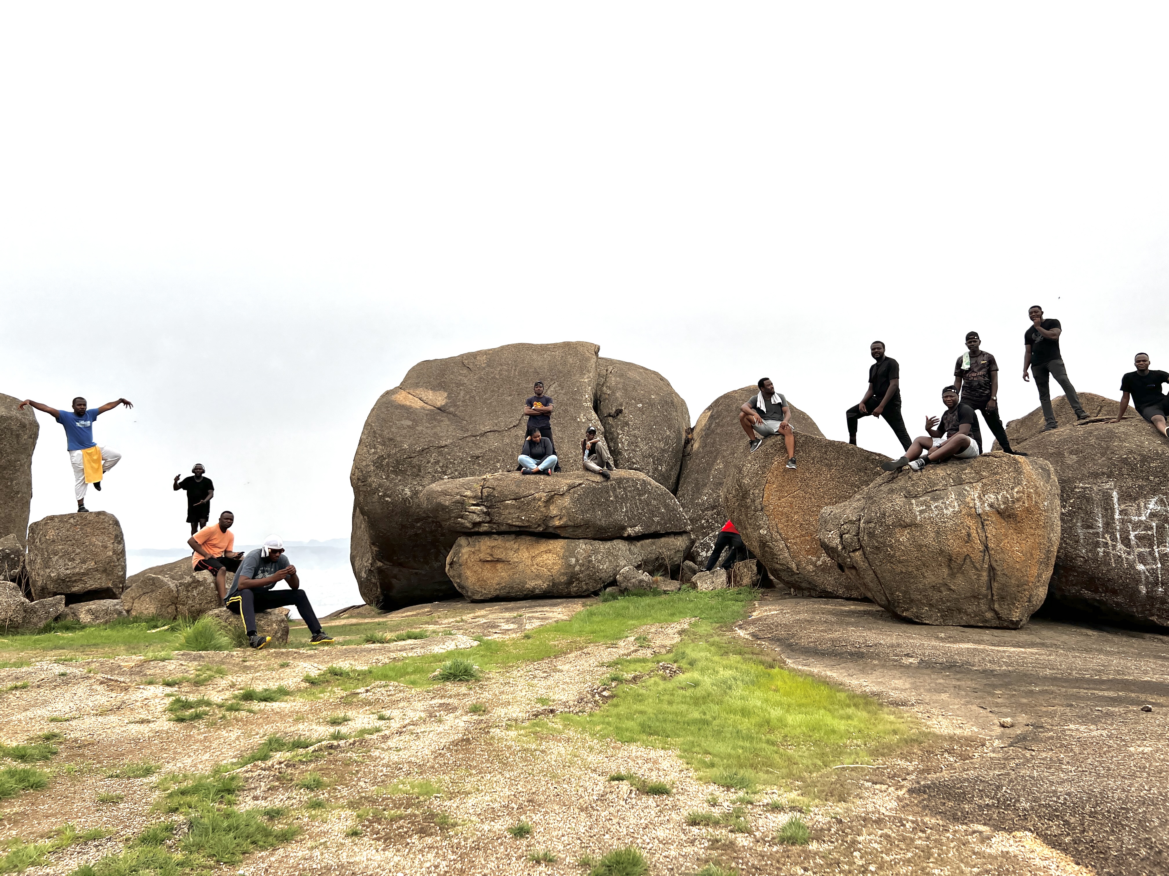 Adventure 101 group hike on Abuja boulders